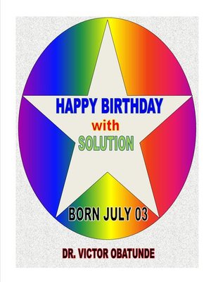 cover image of BORN JULY 03